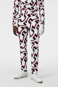 Men | Ellott Print Pant | Bridge Wave White