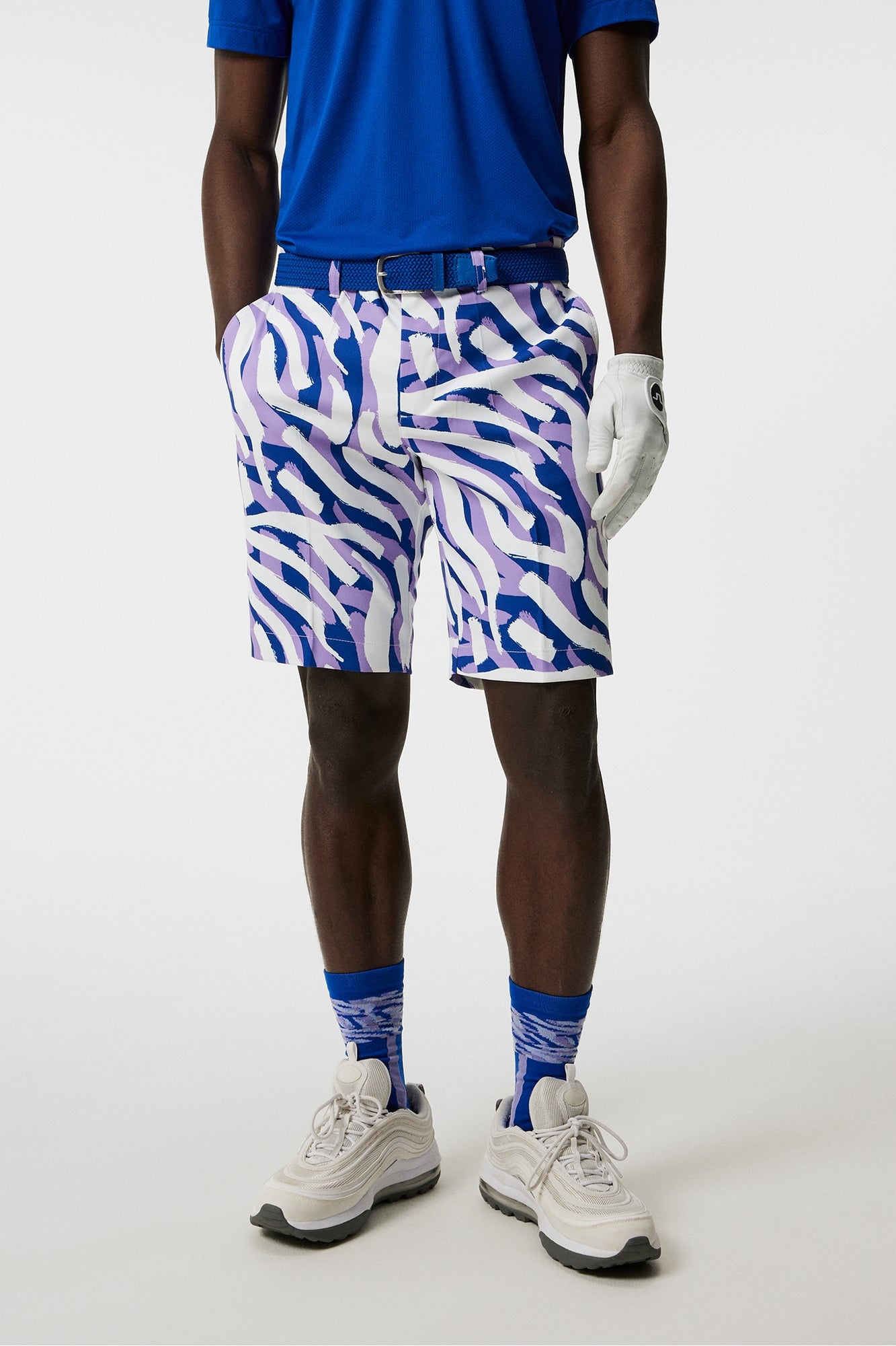 Men | Eloy Print Shorts | Purple Painted Zebra