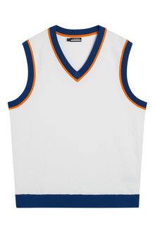 Men | Finely Knitted Vest | White