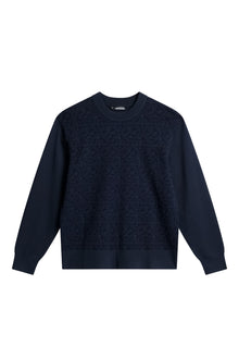 Men | Finn Jacquard Knitted Sweater | JL Navy