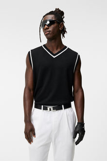 Men | Fraser Knitted Vest | Black
