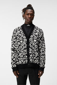 Men | Frederic Jacquard Cardigan | B | Bw Leopard