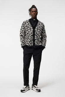 Men | Frederic Jacquard Cardigan | B | Bw Leopard