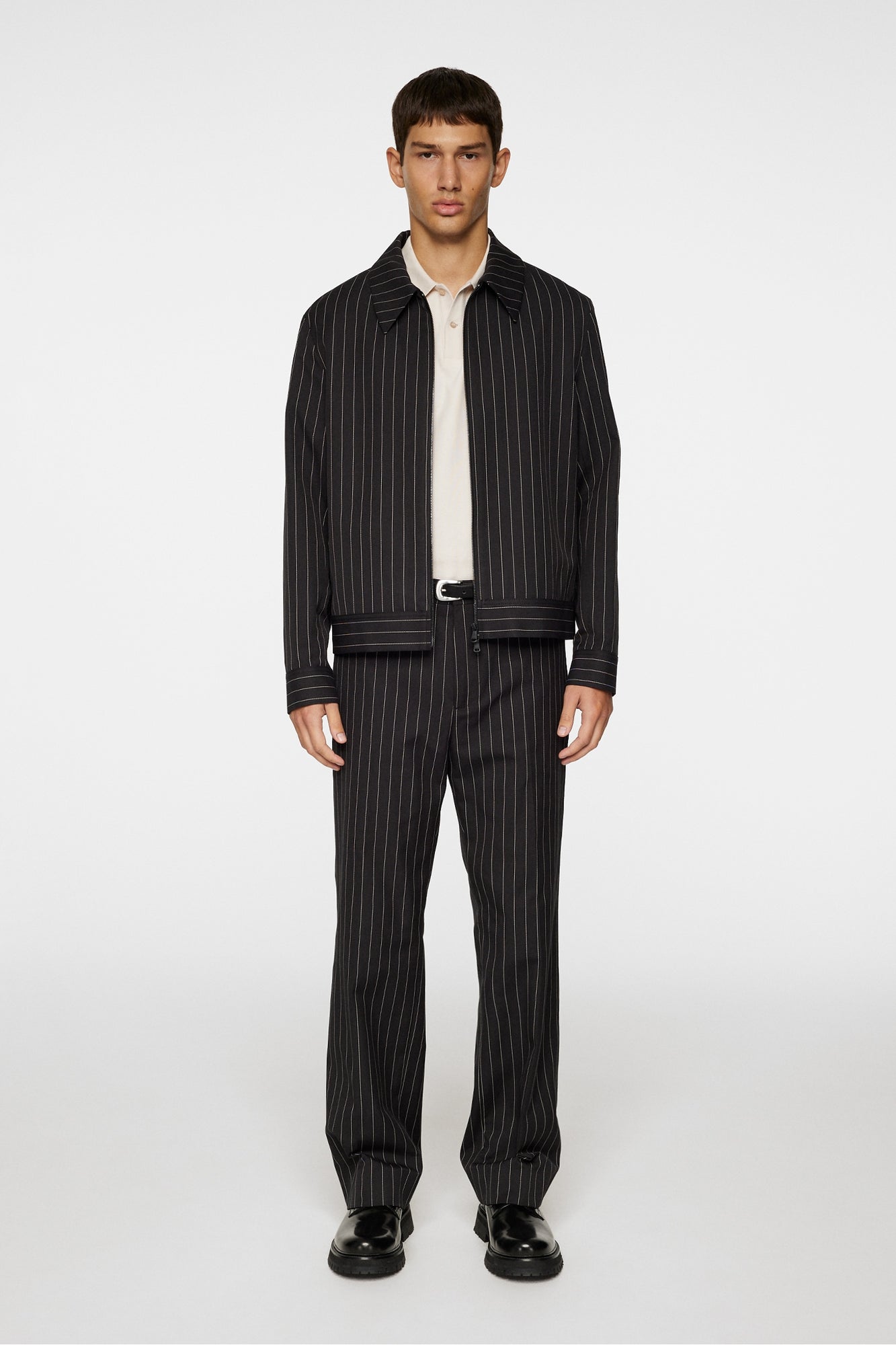 Men | Haij Pin Stripe Pants | Black
