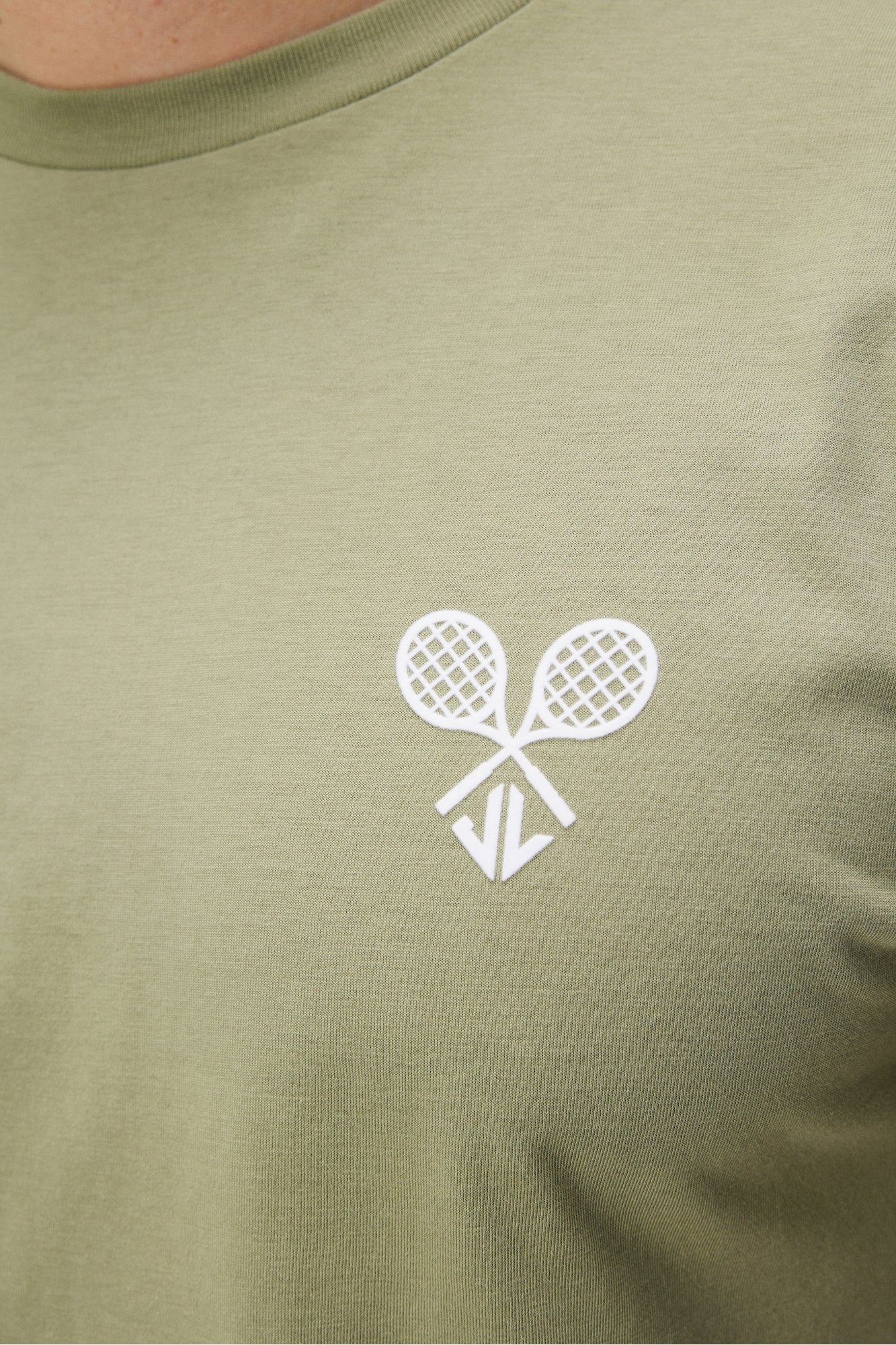 Men | Hale Logo Patch T-Shirt | Oil Green