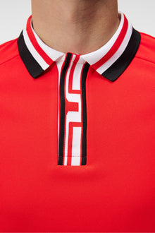 Men | Hals Regular Fit Polo | Fiery Red