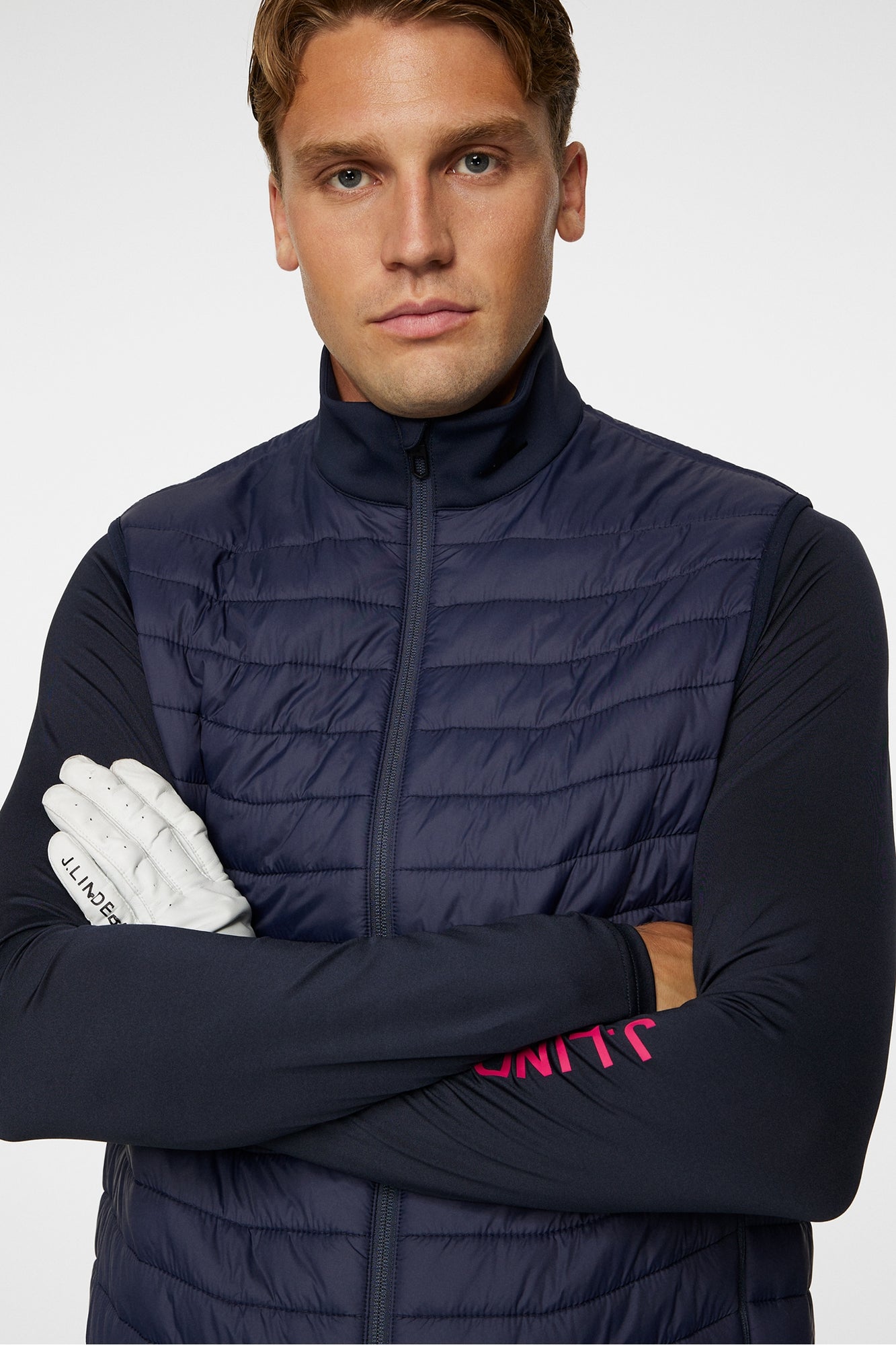 Men | Holden Quilt Hybrid Vest | JL Navy