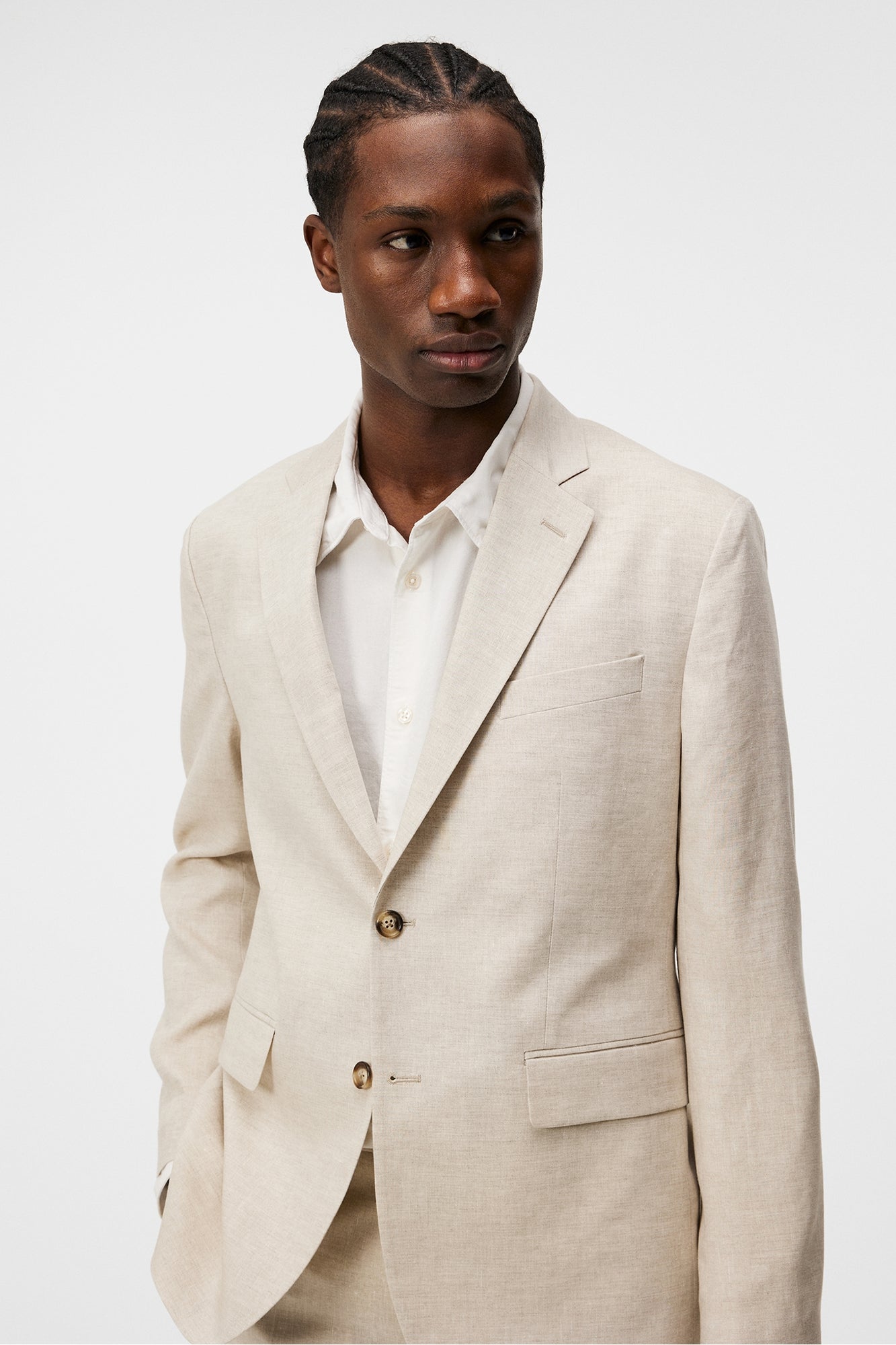 Men | Hopper U Super Linen Blazer | Moonbeam