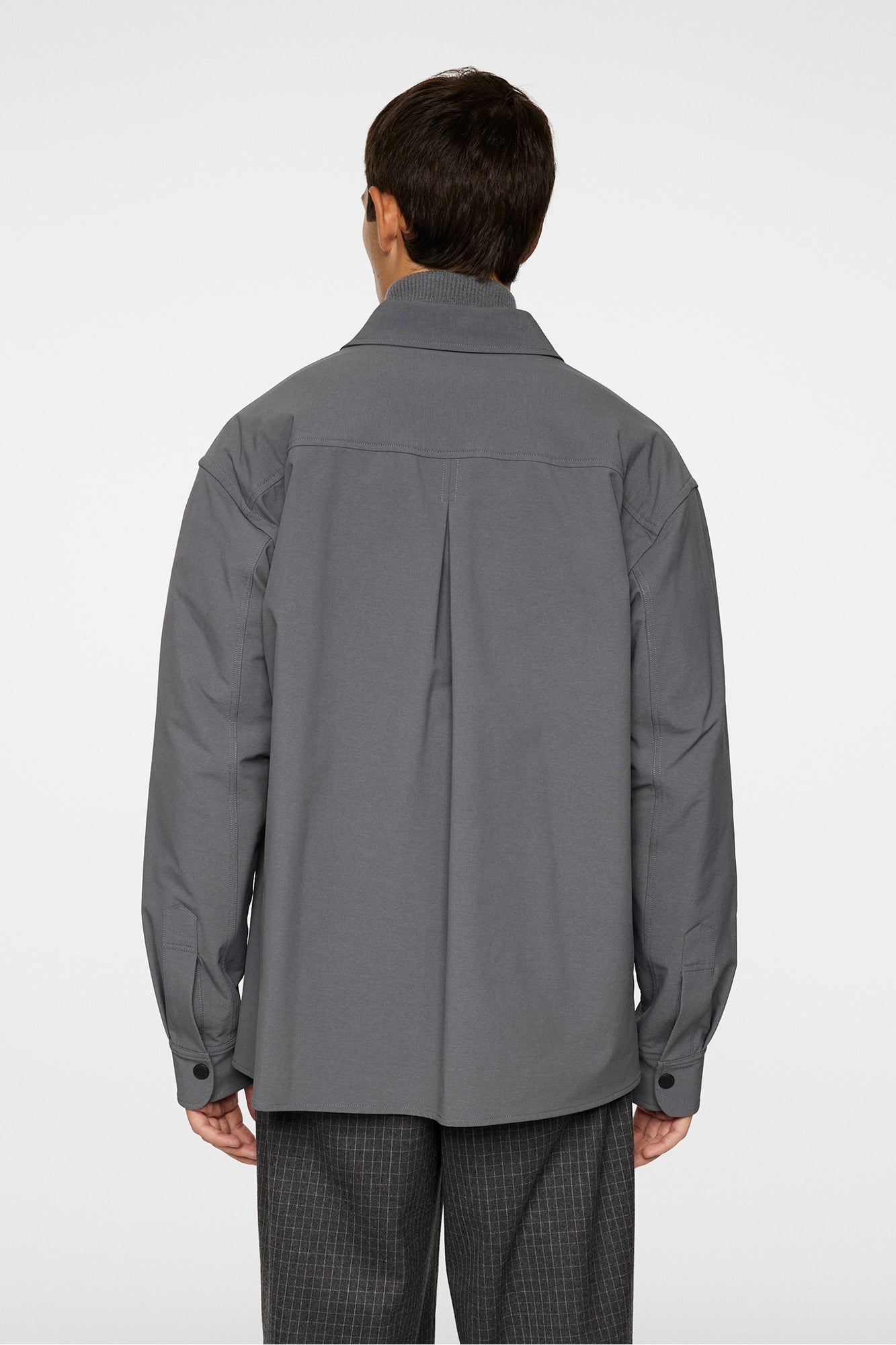 Men | Howard Tech Fleece Overshirt | Lava Smoke