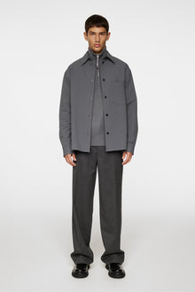 Men | Howard Tech Fleece Overshirt | Lava Smoke