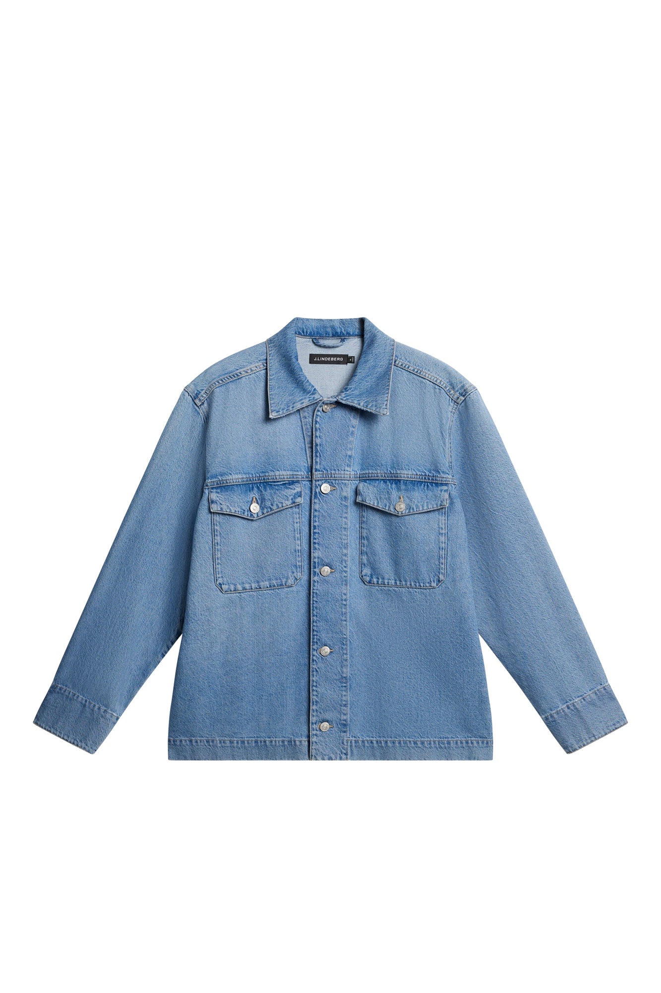 Men | Hunt Washed Deniovershirt | Mid Blue