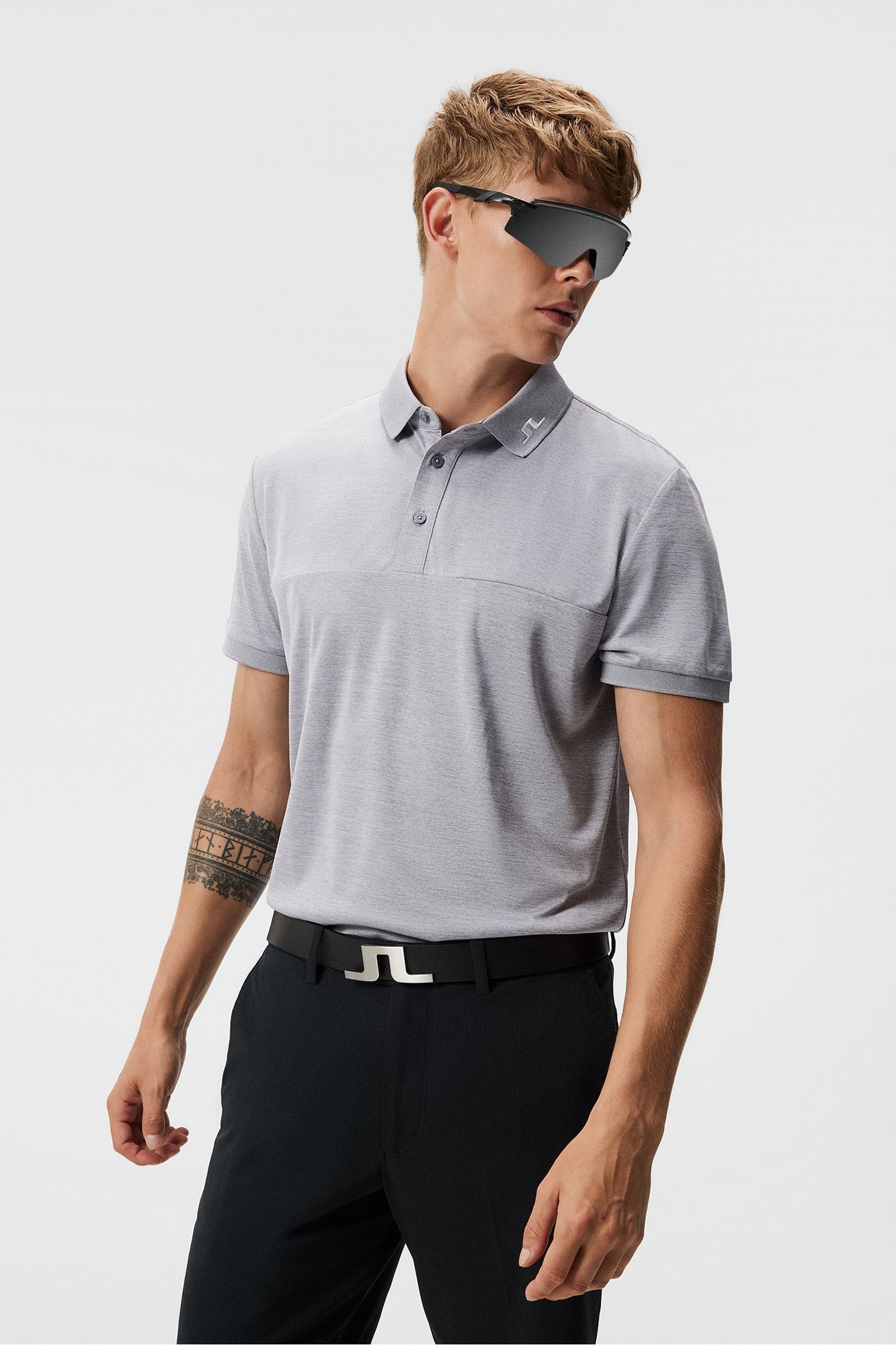 Men | Jeff Reg Fit Polo | Grey Melange