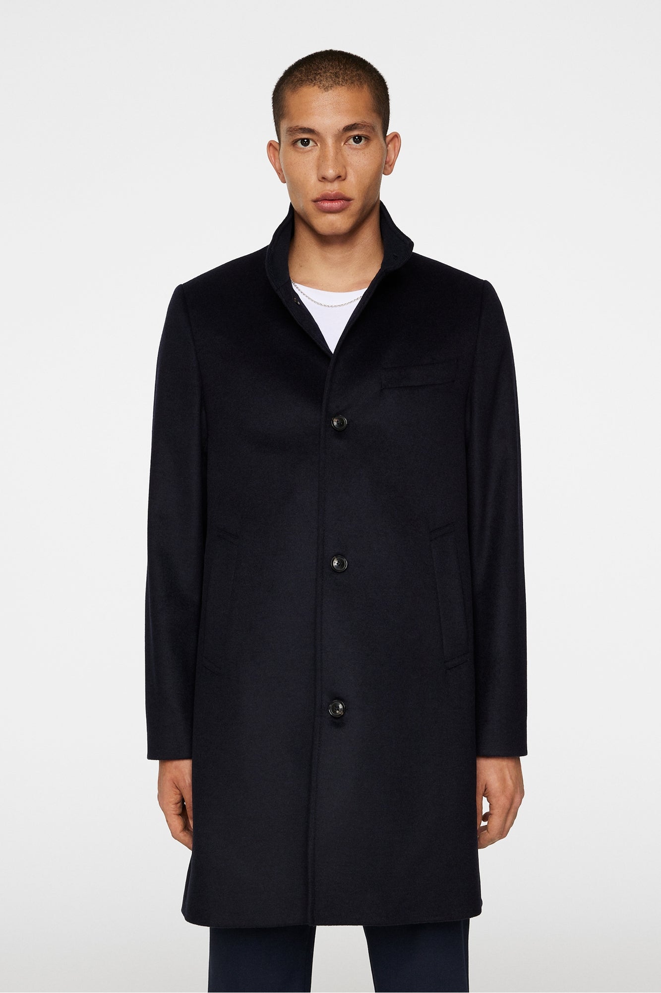 Men | Jesse Melton Cashmere Coat | JL Navy