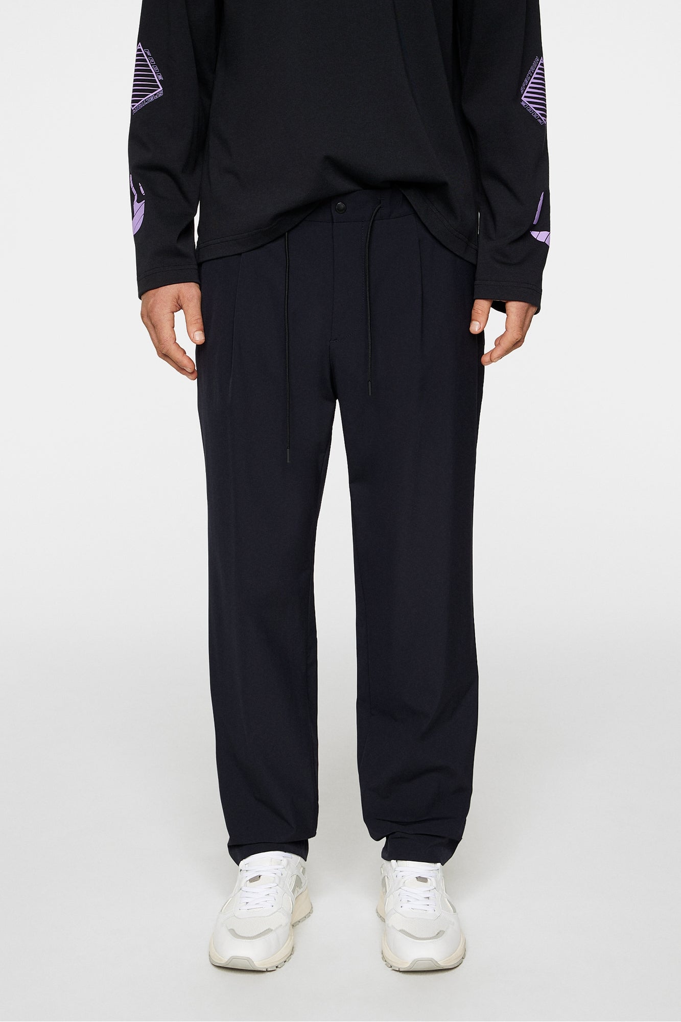 Men | Jin DS Pleated Pants | JL Navy