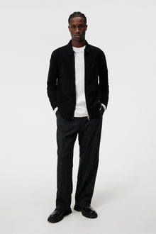Men | Jonah Suede Overshirt | Black