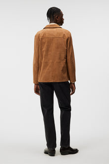 Men | Jonah Suede Overshirt | Chipmunk