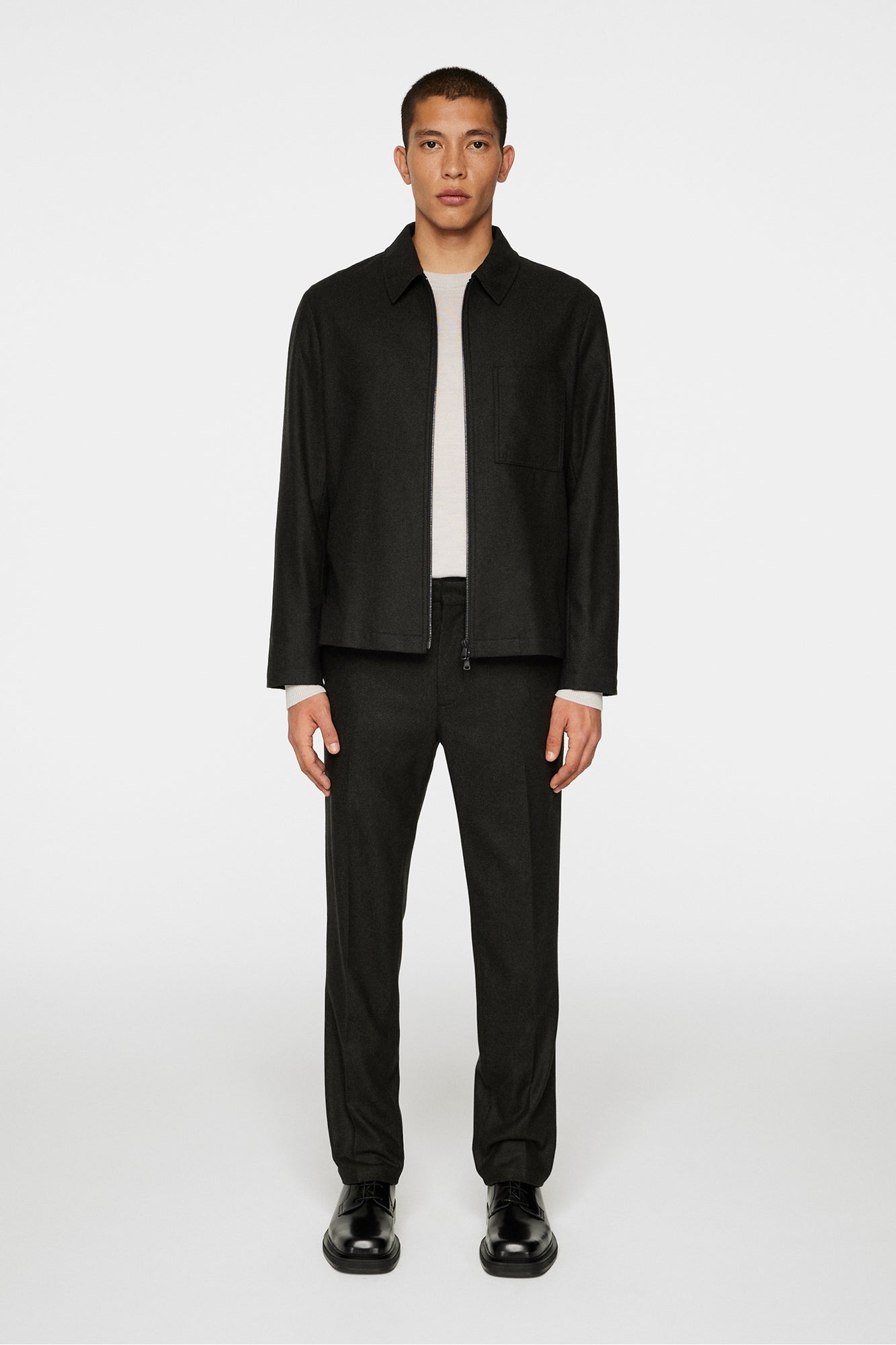 Men | Julius Cash Flannel Overshirt | Forest Green