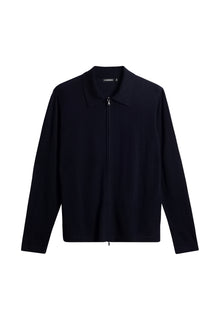 Men | Kaleb Merino Zip Cardigan | JL Navy