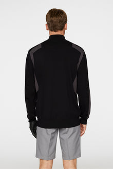 Men | Kendrick Knitted Zip Sweater | Black