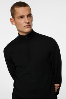 Men | Kiyan Merino Quarter Zip | Black