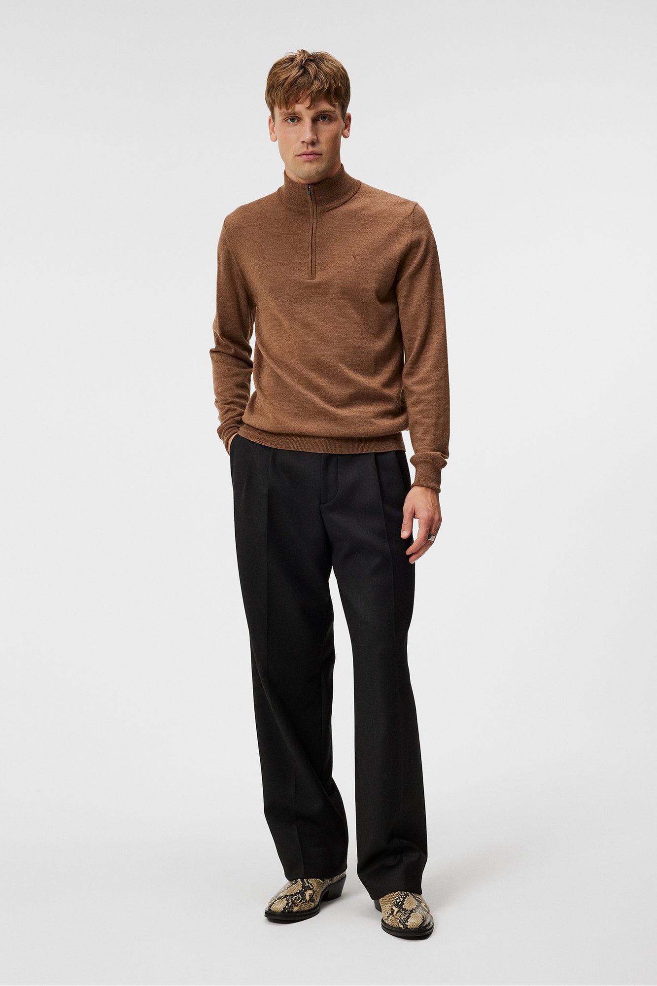 Men | Kiyan Quarter Zip Sweater | Canuto Melange