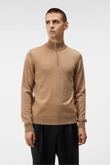 Men | Kiyan Quarter Zip Sweater | Chipmunk Melange