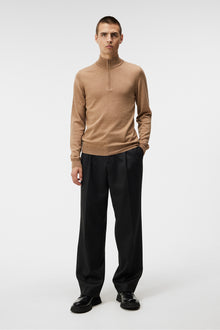 Men | Kiyan Quarter Zip Sweater | Chipmunk Melange