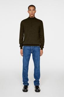 Men | Kiyan Quarter Zip Sweater | Forest Green