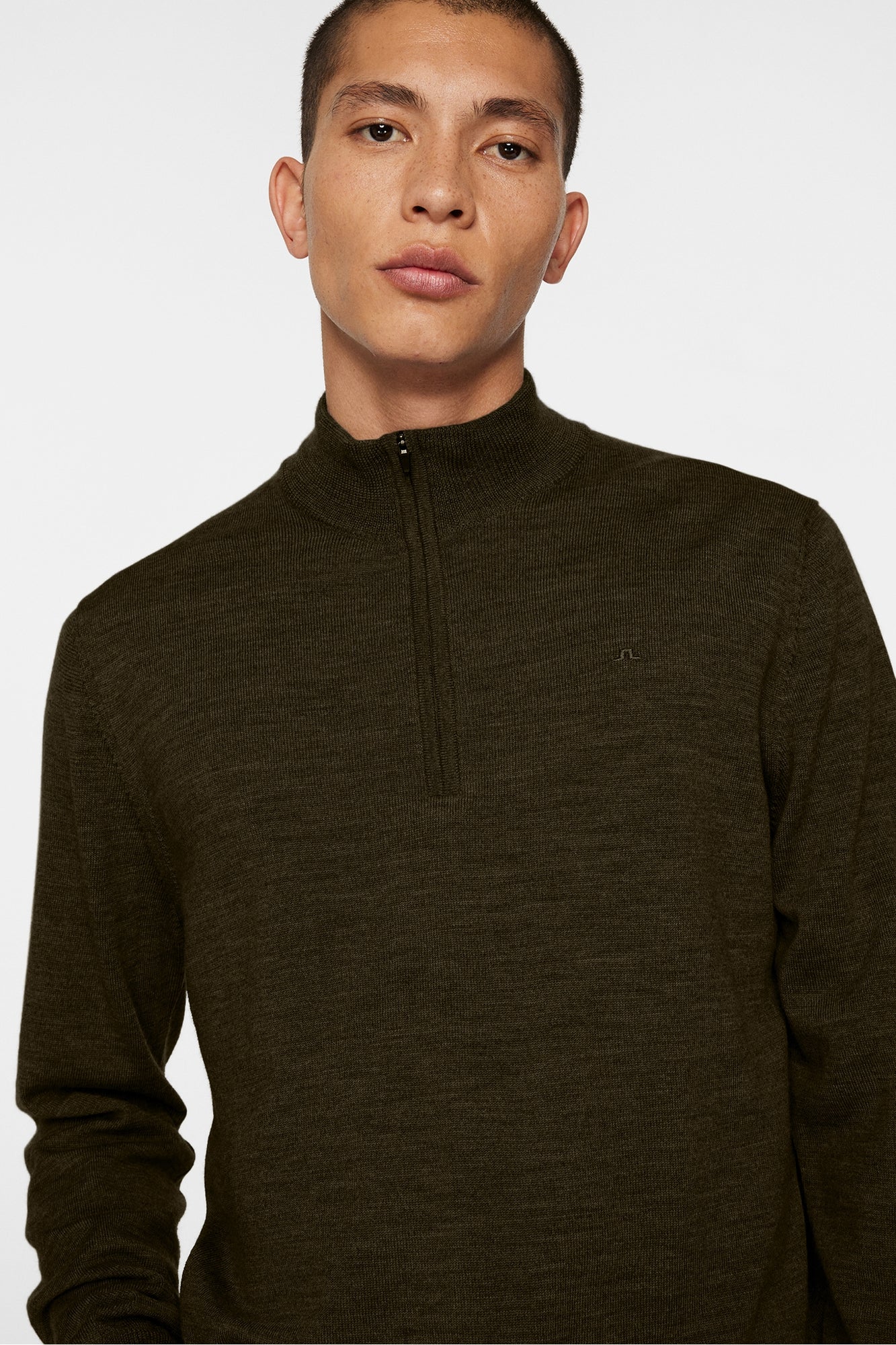 Men | Kiyan Quarter Zip Sweater | Forest Green