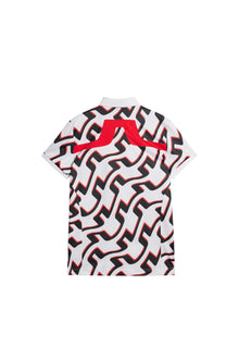 Men | Kv Regular Fit Print Polo | Bridge Wave White