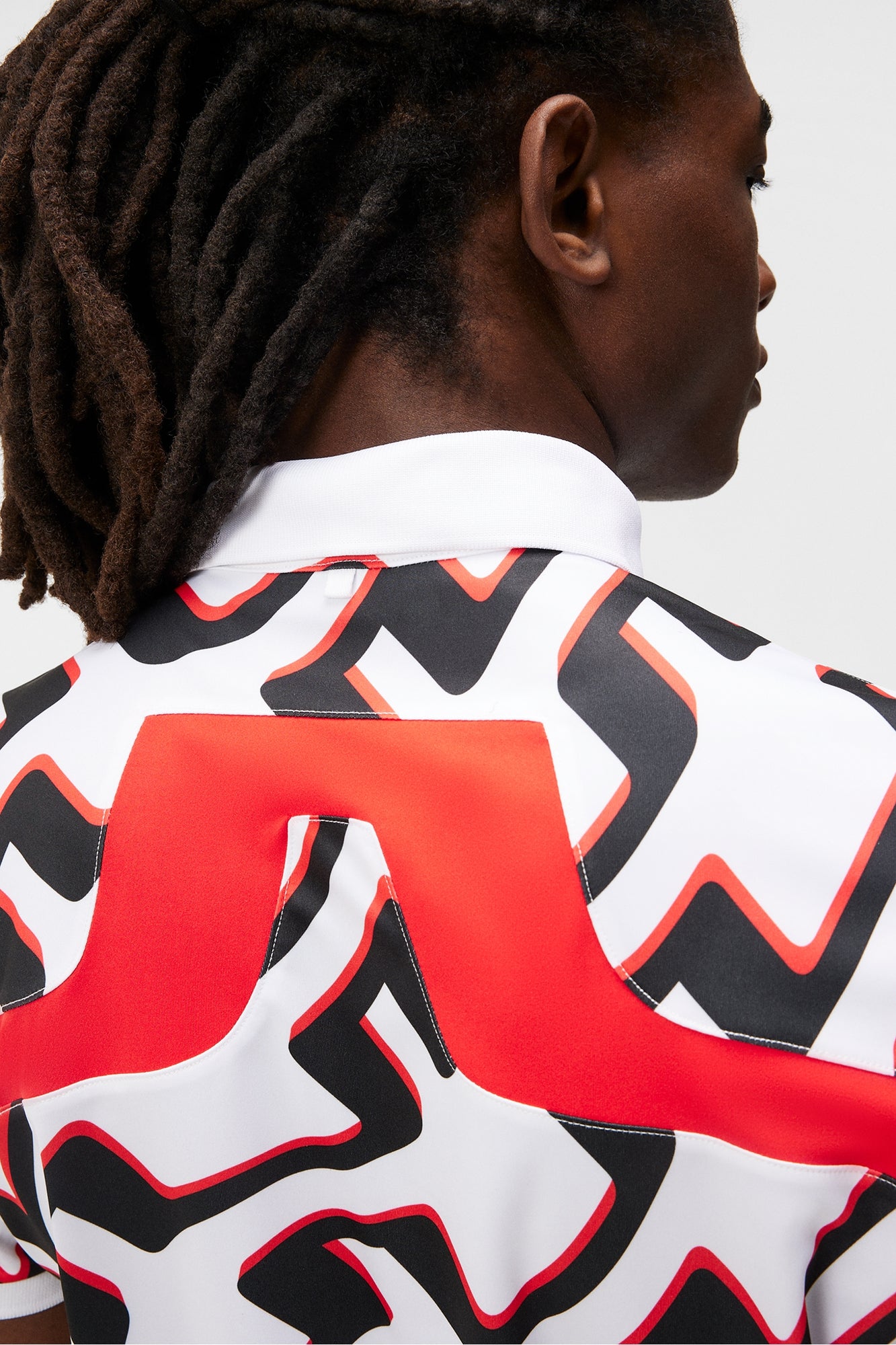 Men | Kv Regular Fit Print Polo | Bridge Wave White