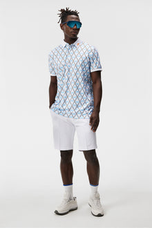 Men | Kv Regular Fit Print Polo | Little Boy Blue Diamond