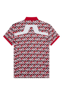 Men | Kv Regular Fit Print Polo | Micro Bridge Cherry