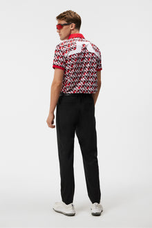 Men | Kv Regular Fit Print Polo | Micro Bridge Cherry