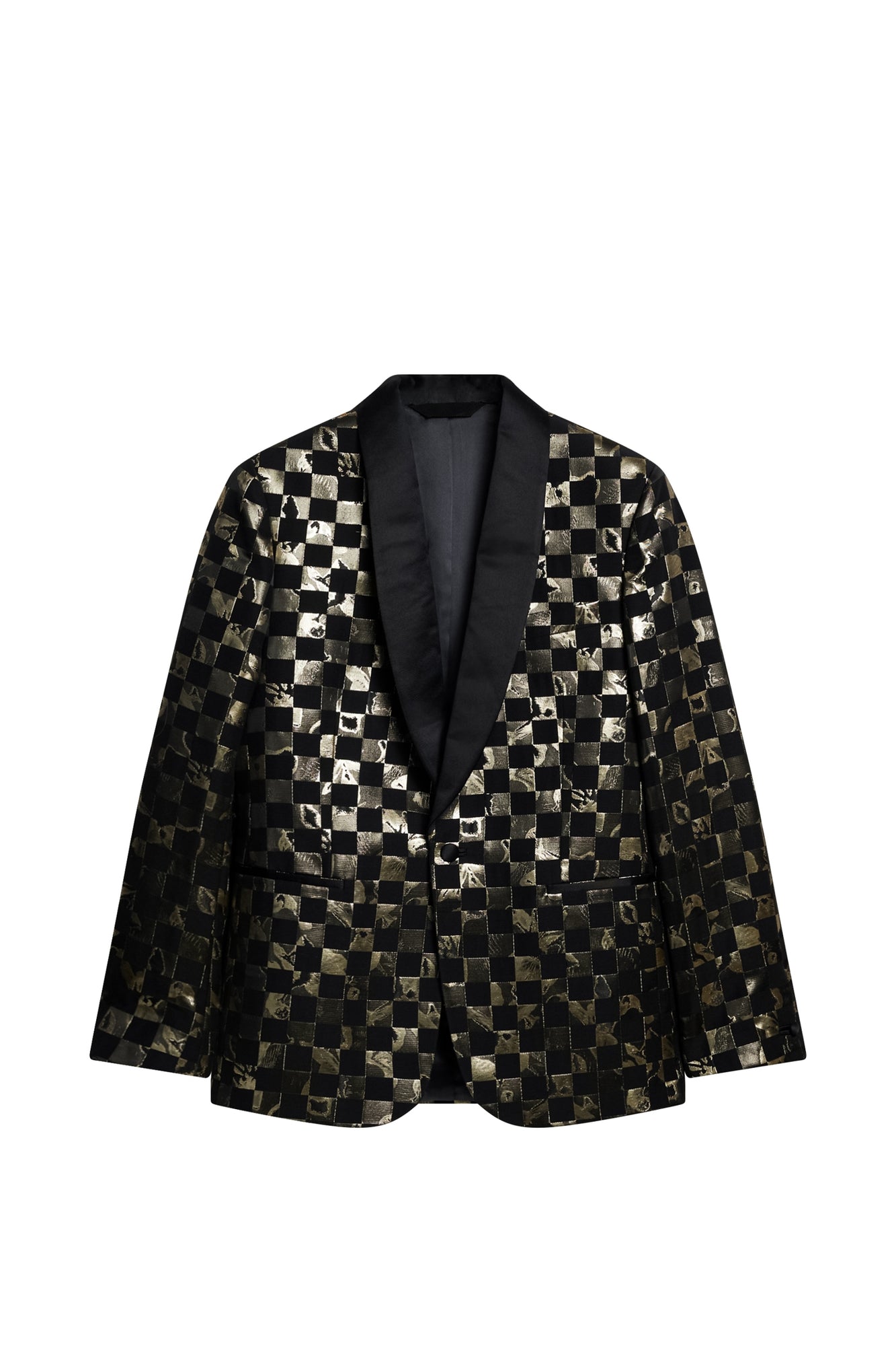 Men | Lenny S Iris Check Blazer | Black