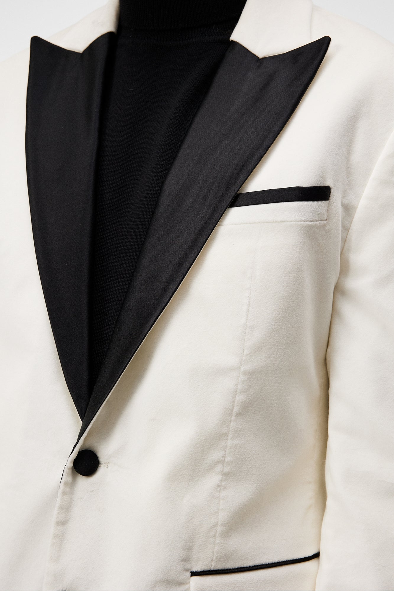 Men | Lenny Velvet Blazer | Cloud White