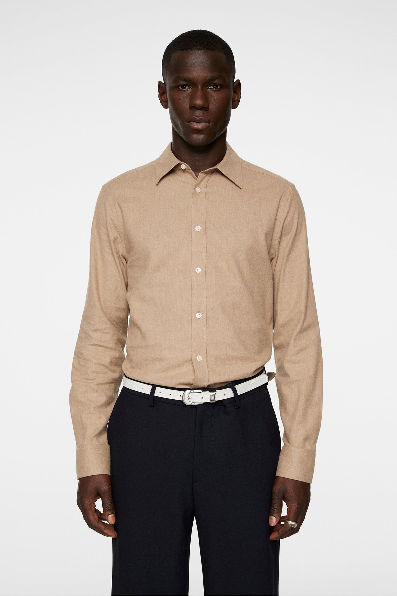 Men | Light Flannel Slishirt | Tiger Brown