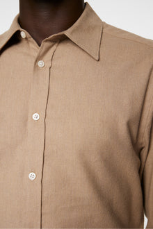 Men | Light Flannel Slishirt | Tiger Brown