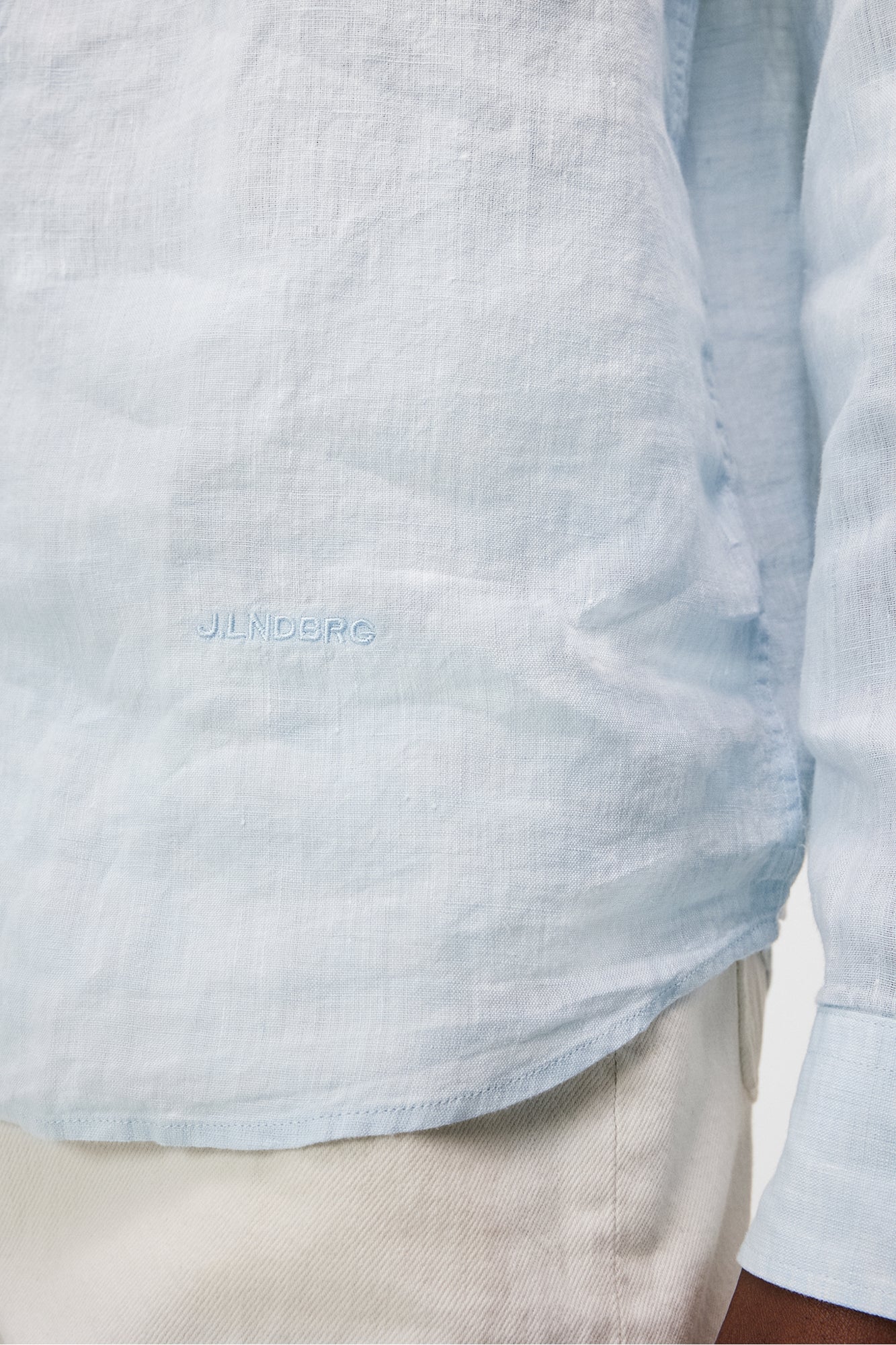 Men | Linen Melange LS Regular Shirt | Drea | Dream Blue