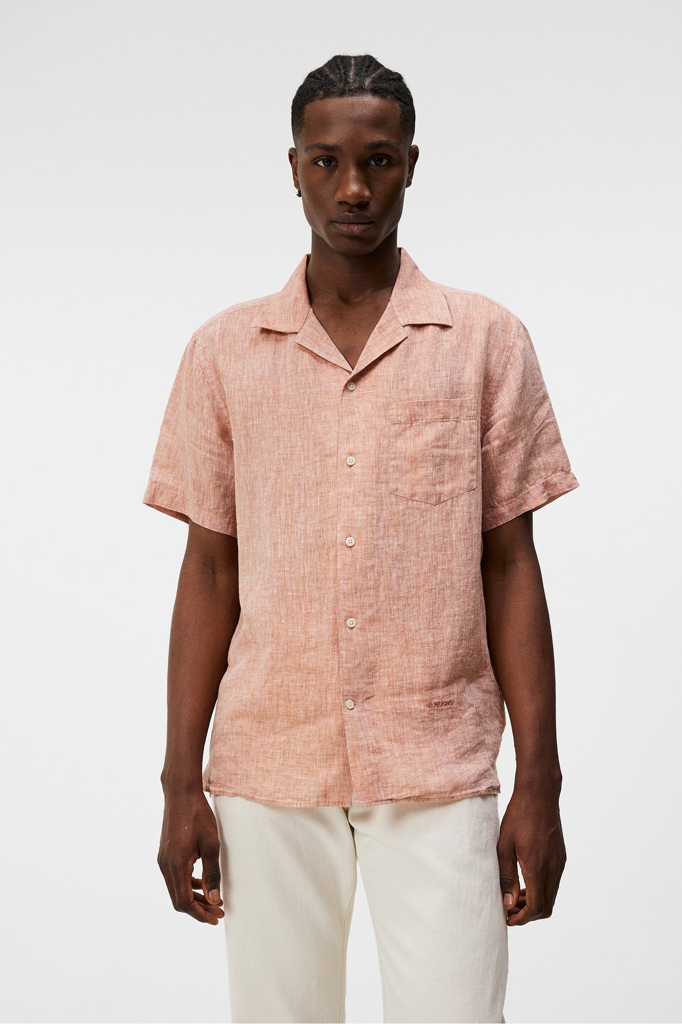 Men | Linen Melange SS Reg Shirt | Minimal