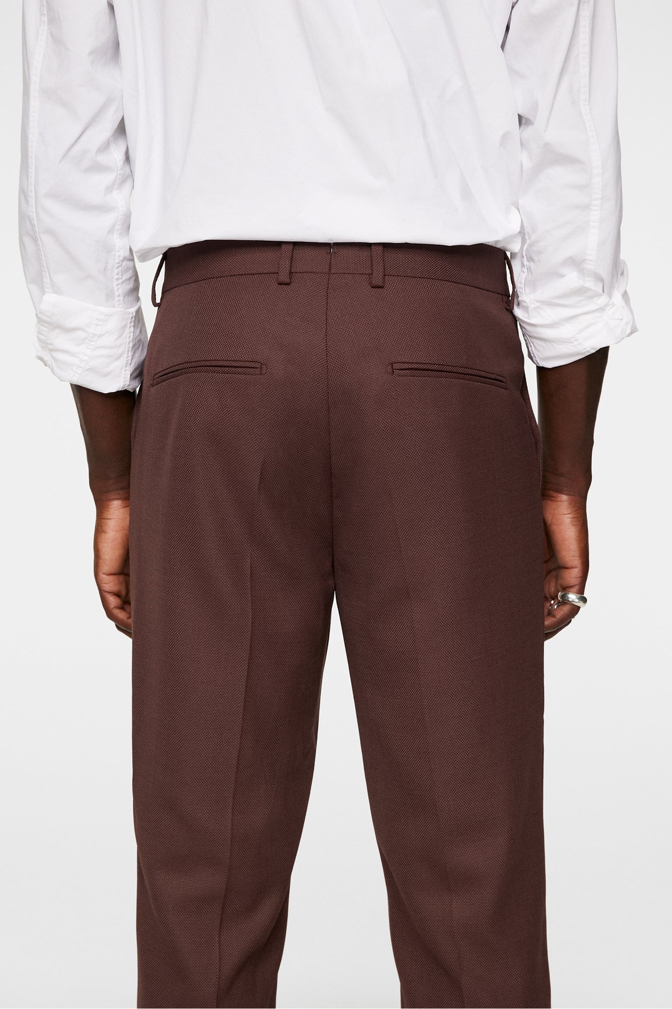 Men | Lois Active Hopsack Pants | Bitter Chocolate