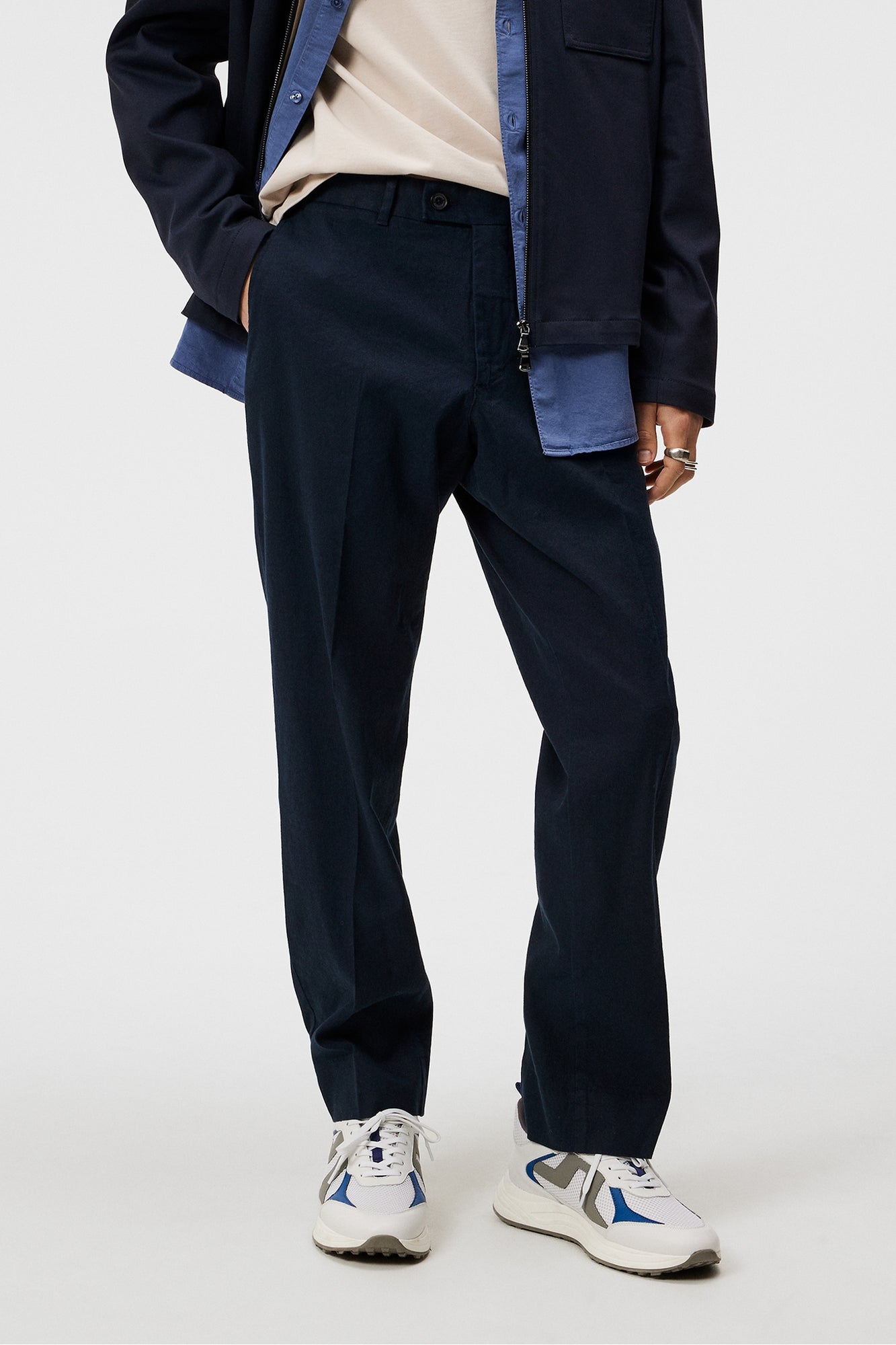 Men | Lois Linen Stretch Pants | JL Navy