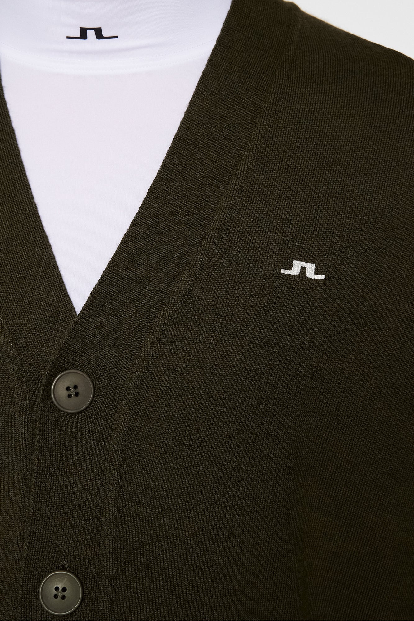 Men | Lucas Knitted Cardigan | Forest Green