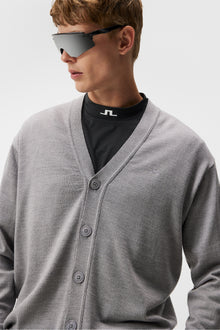 Men | Lucas Knitted Cardigan | Grey Melange
