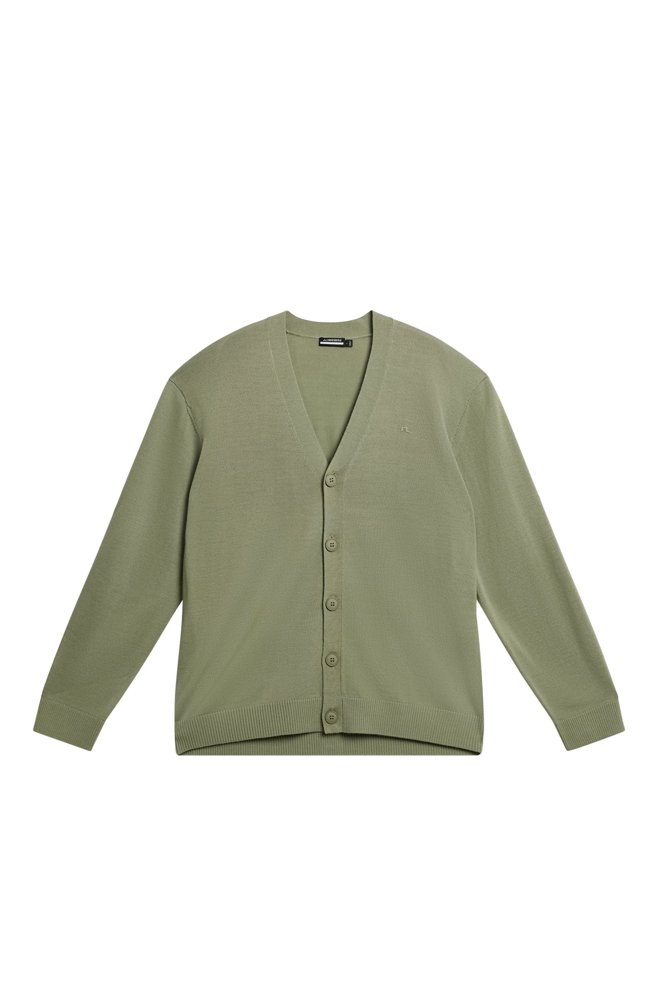 Men | Lucas Knitted Cardigan | Oil Green