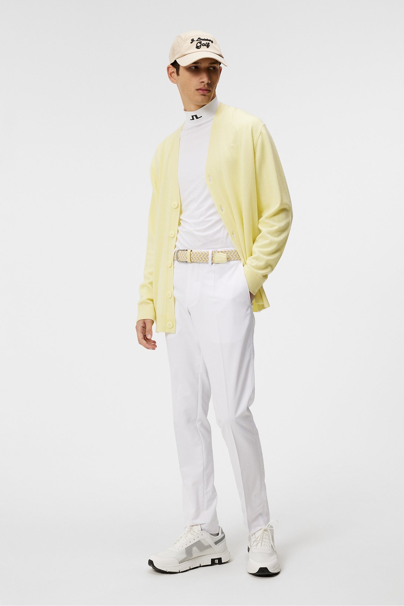 Men | Lucas Knitted Cardigan | Wax Yellow