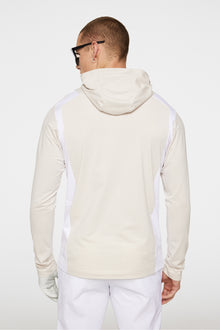 Men | Lukas Quarter Zip Hood | Moonbeam