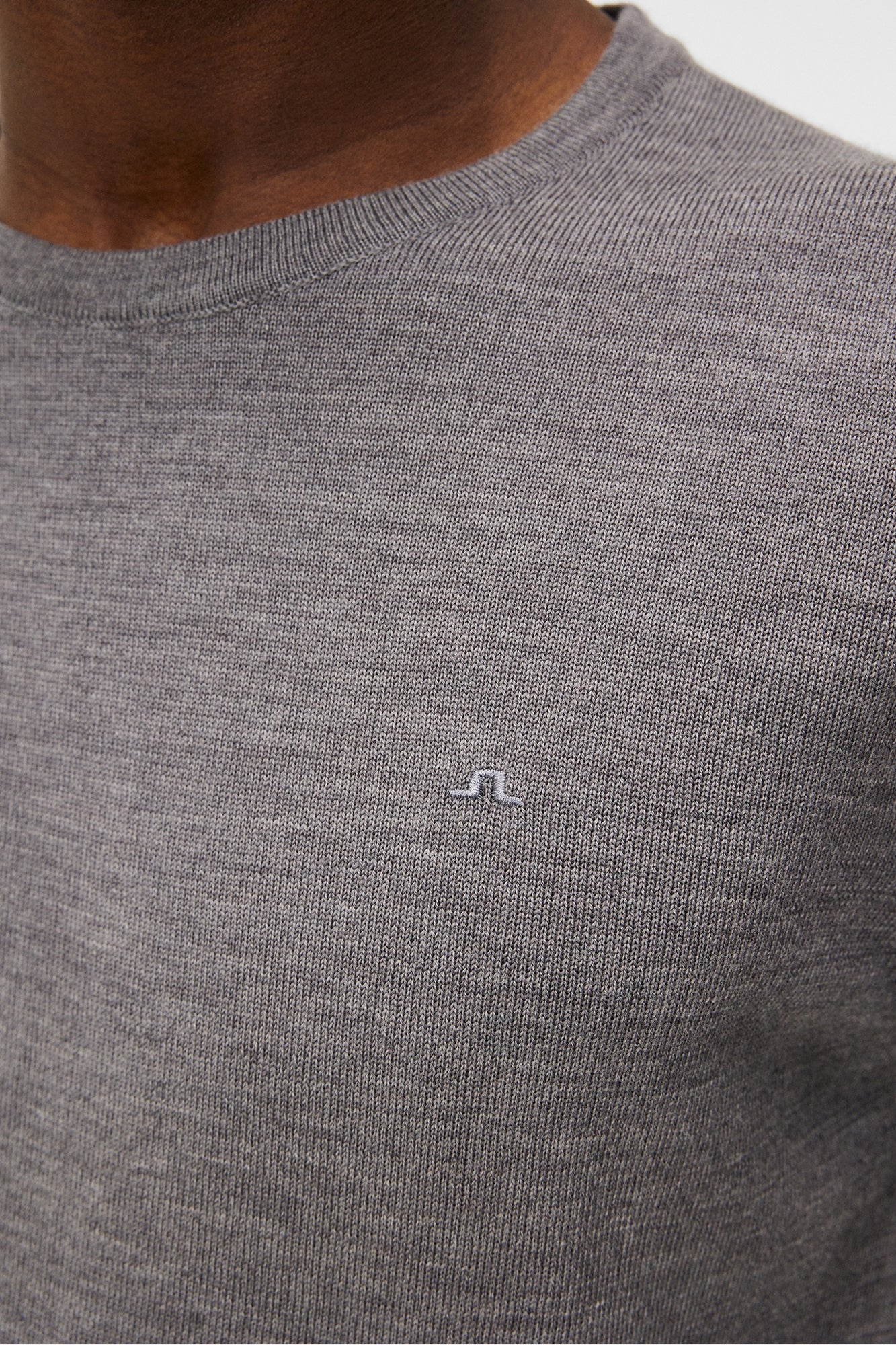 Men | Lyle Merino Creneck Sweater | Grey Melange