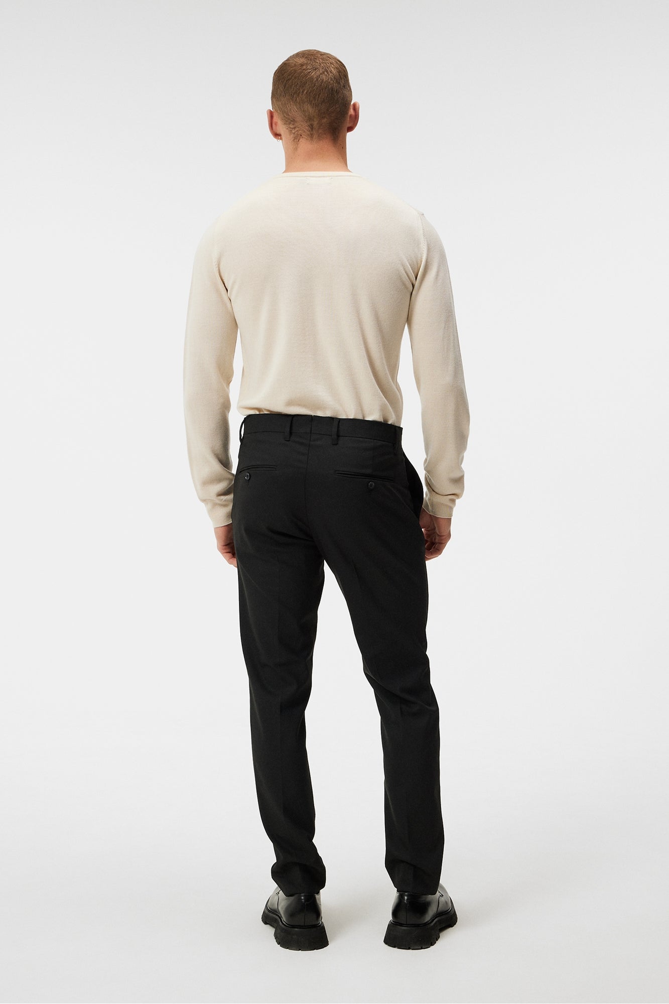Men | Lyle Merino Creneck Sweater | Oyster Gray