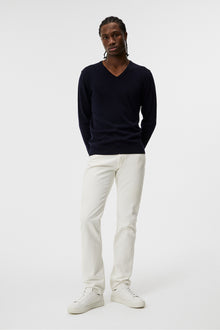 Men | Lymann Merino V-Neck Sweater | Navy
